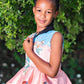 Peplum Pink and Blue Princess Tutu - Kiddies - Dress